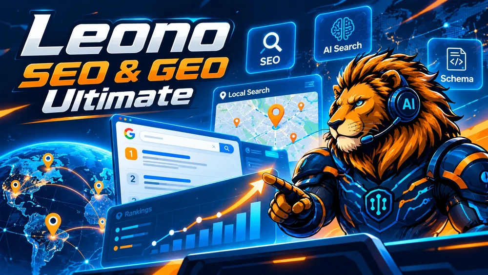 Leono SEO & GEO Ultimate: plugin WordPress. Pregătește fiecare pagină a site-ului WordPress pentru Google și pentru răspunsurile motoarelor AI.